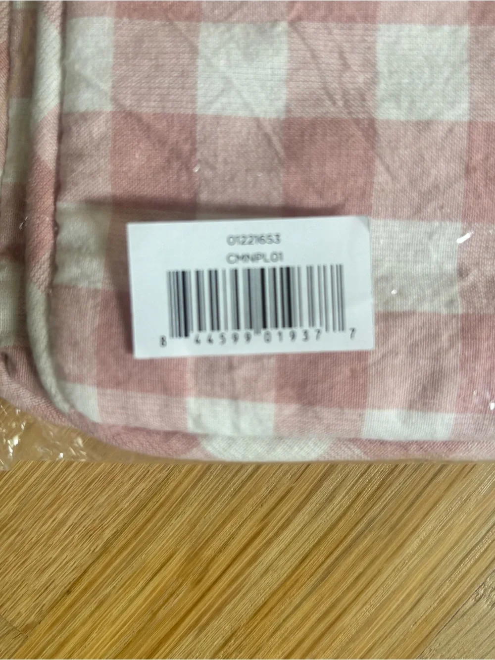 Pehr Pink Gingham Nursery Pillow Cover - Soft Pink & White